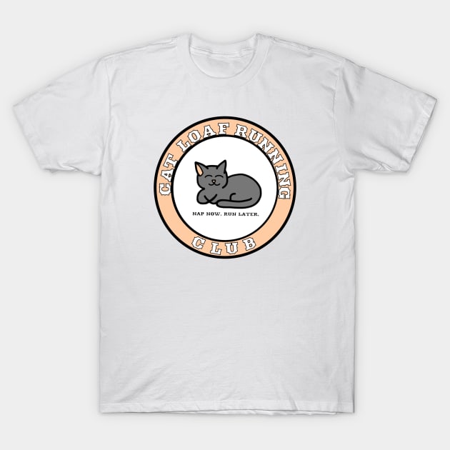 Cat Loaf Running Club T-Shirt by Aeriskate